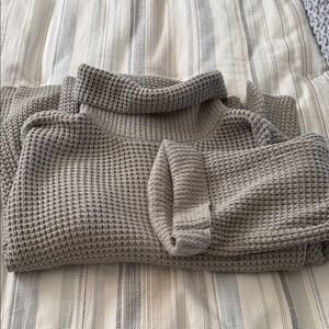 Amazon Cozy Gray Knit Sweater